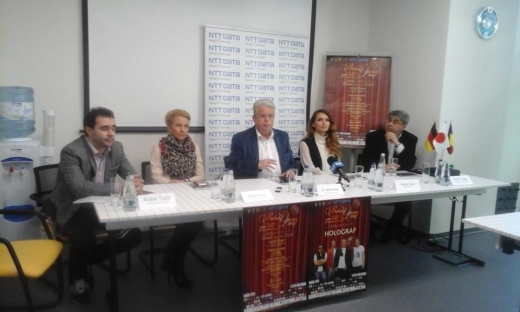 Poză de la conferinta de presa sustinuta cu trei zile inainte de Balul Operei. Andrei şi Ionel Tudor, prezenţi deja la Cluj